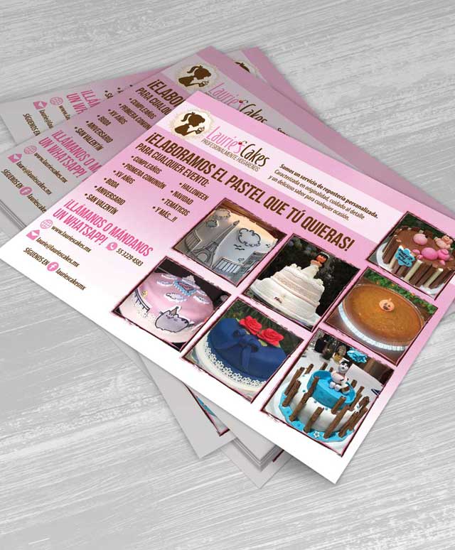 diseño gráfico de volantes promocionales en ciudad de méxico