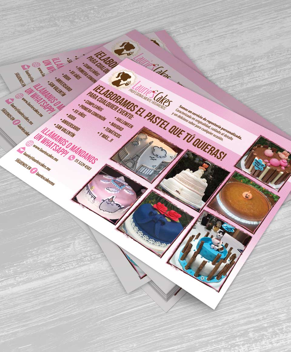 diseño gráfico de volantes promocionales en ciudad de méxico